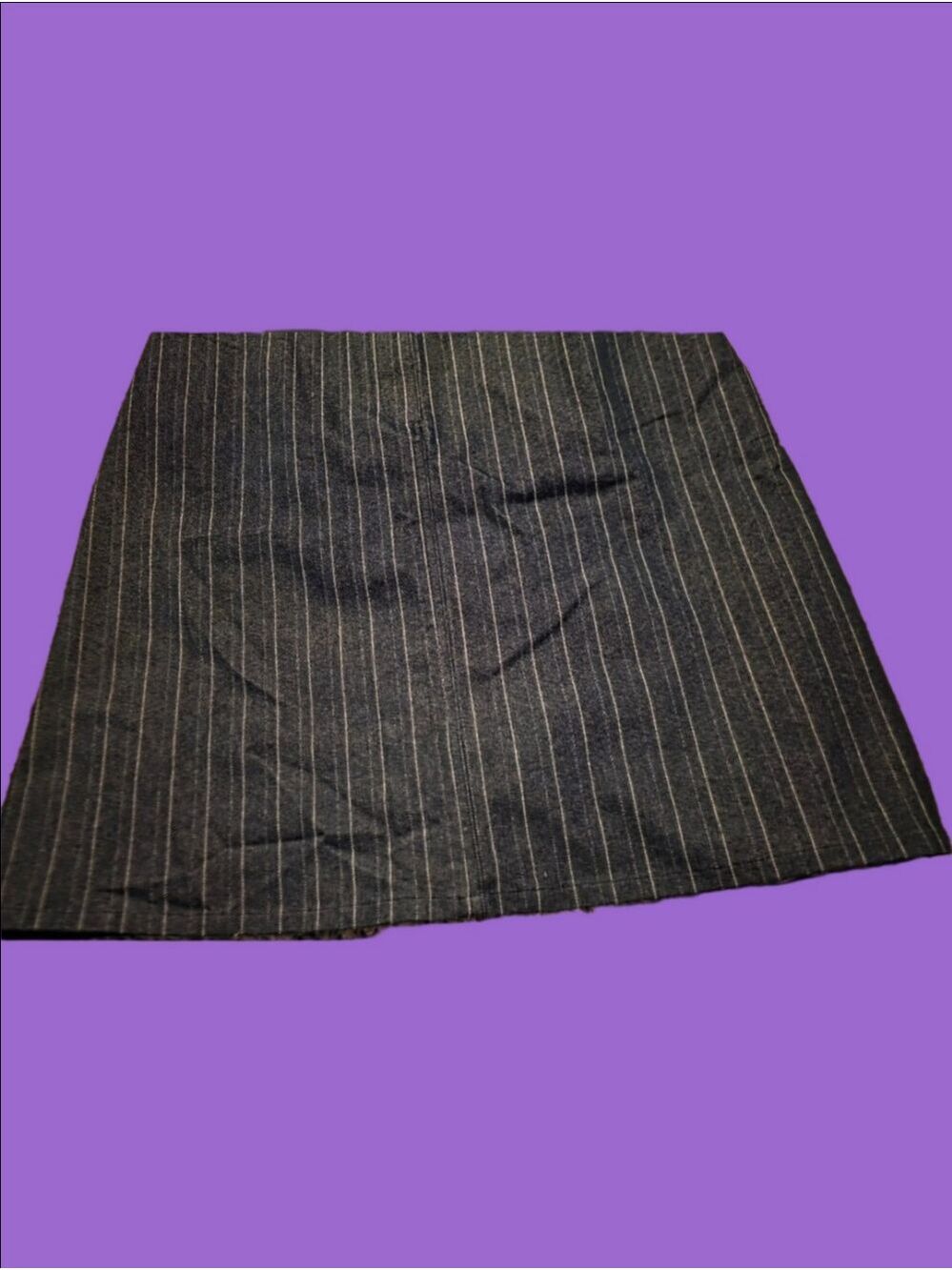 4/$67 Deal! Vintage Cleo navy Pinstripe Midi Skirt